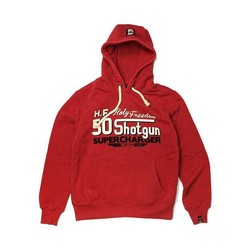 Pull à capuche "Shotgun" rouge