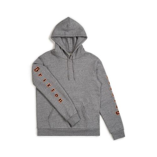 BRIXTON Pull à capuche Primo gris nouvelle collection !