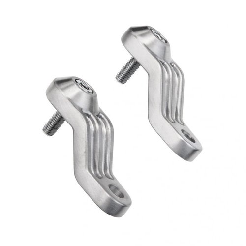 Motone TRILINE Indicator/Turn Signal Ribbed Brackets - Top Shock Mount (select your colour)