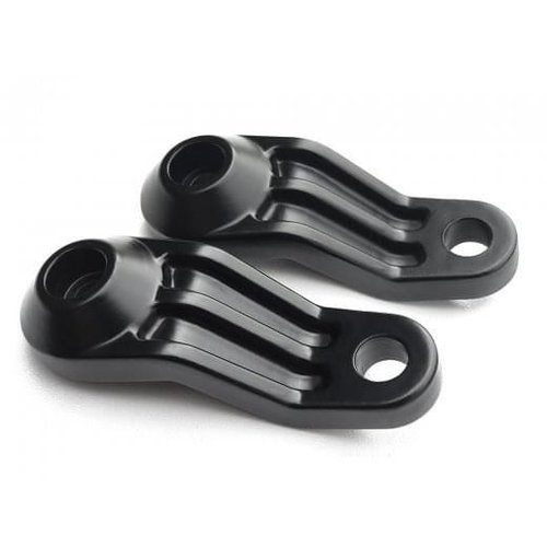 Motone TRILINE Indicator/Turn Signal Ribbed Brackets - Top Shock Mount (select your colour)