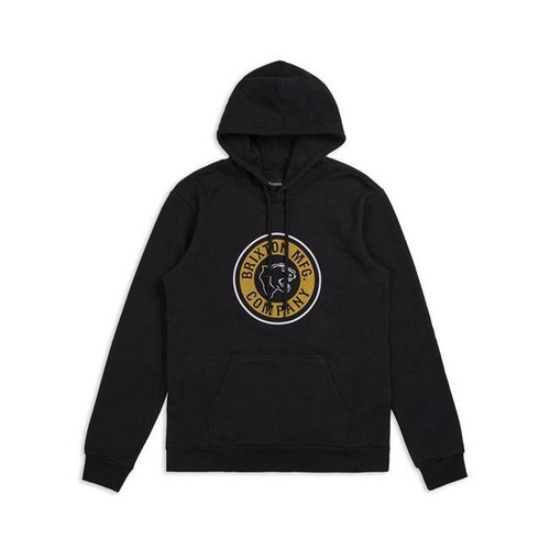 BRIXTON Pull à capuche "Forte INTL" noir avec logo