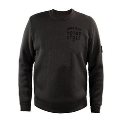 gebreide pullover met ronde hals GRIJS met protective fabric
