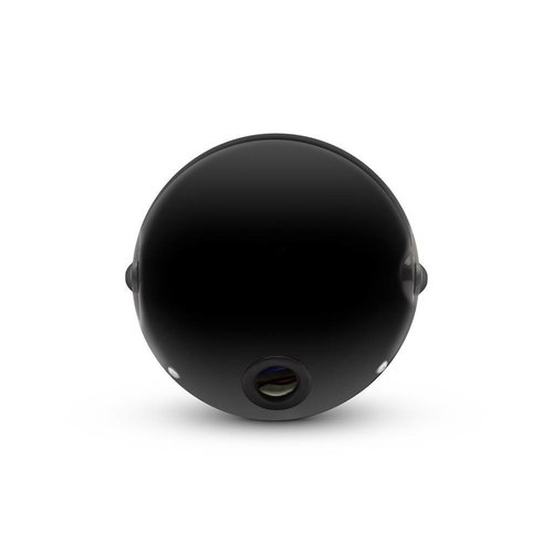 Phare universel "Shorty" en métal 7" - Chrome/Noir - lampe scellée 12v / 55w