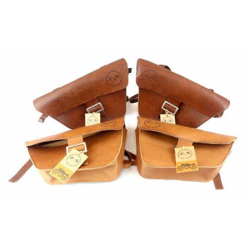 Motard Germany Satteltasche / Scrambler Bag - New Brown Oxide