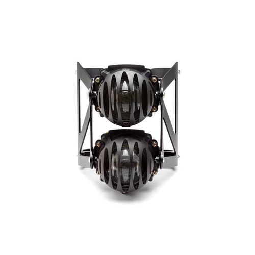 Twin Prison Grid Projector Headlight Set 40-41 mm