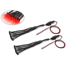 Support de fixation universel avec LED rouges - 14 pièces