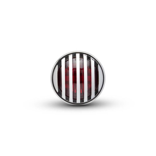 1,65 "Chrome Mini Unterputz CNC Billet Alum Prison grill LED Stop / Rücklicht