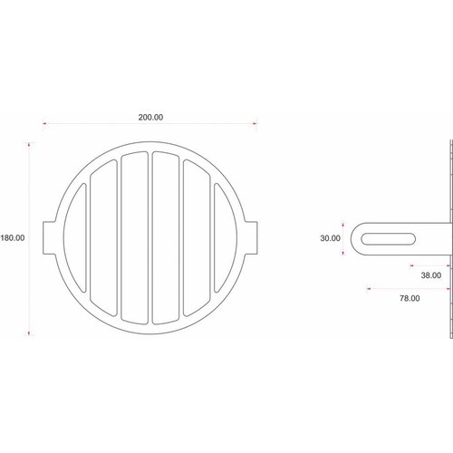 C.Racer Koplampscherm + lensset open (3 stuks)