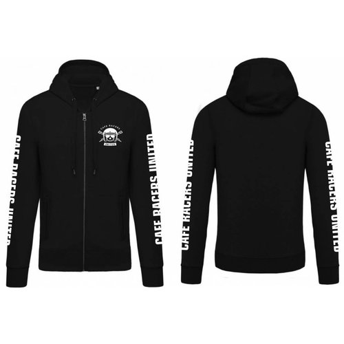 Cafe Racers United Predator Zip Hoodie Zwart