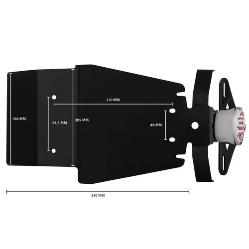 Motone [Triumph] Miller STOP Heckleuchte Poliert - Heckaufroller - Loom - KIT