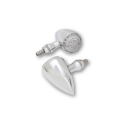 Power LED turn signal in a chrome aluminium housing, E-mark