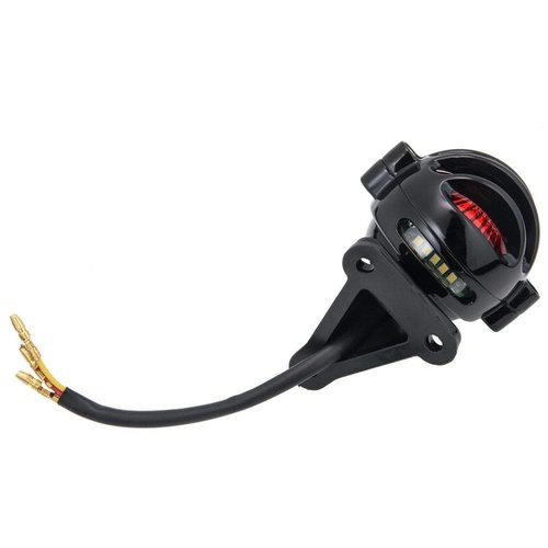 Motone Feu arrière Lecter + Kit de montage pour garde-boue - Noir