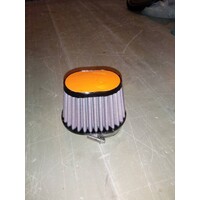 54MM Ovaal Filter Lederen Top Licht Bruin