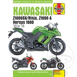 Repair Manual KAWASAKI ZX1000SX / NINJA Z1000 VERSYS 1000 201