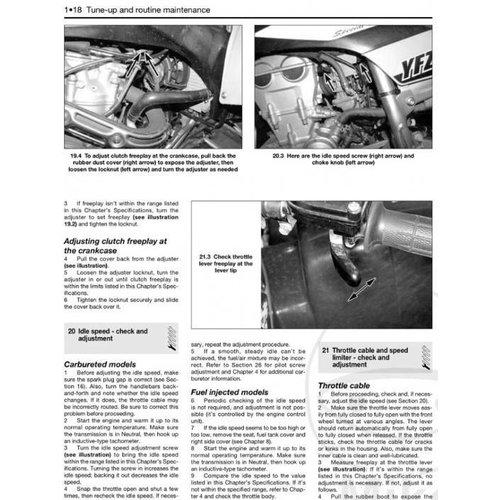 Haynes Repair Manual YAMAHA YFZ450 & YFZ450R 04-10