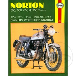 Reparatur Anleitung NORTON 500, 600, 650 & 750 TWINS 1957 - 1970