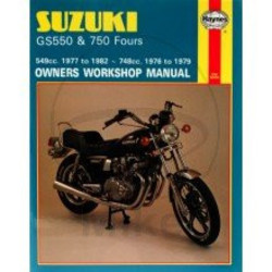 Manuel de réparation SUZUKI GS550 1977 - 1982 & GS750 FOURS 1976 - 1979