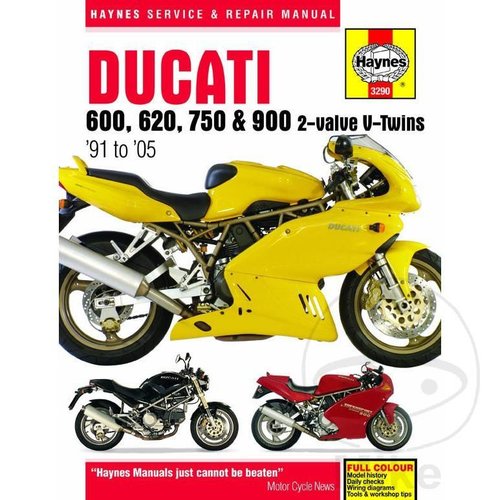 Haynes Manuel de réparation DUCATI 600 750 & 900 (91-05)