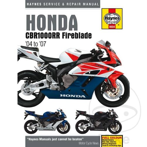 Haynes Werkplaatshandboek HONDA CBR1000RR FIREBLADE (04-06)
