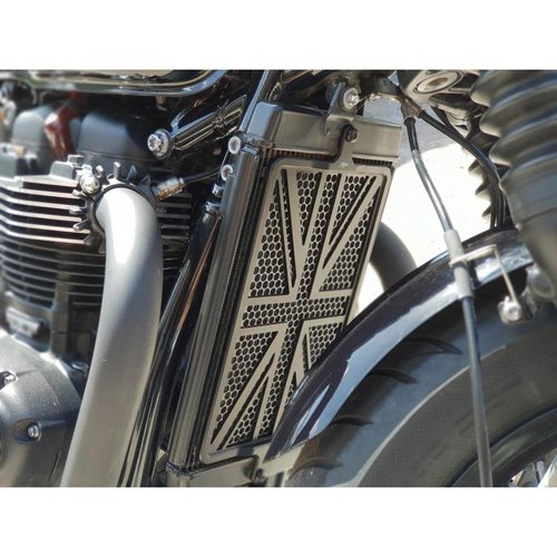 Motone Billet Radiator Guard Kit - Union Jack