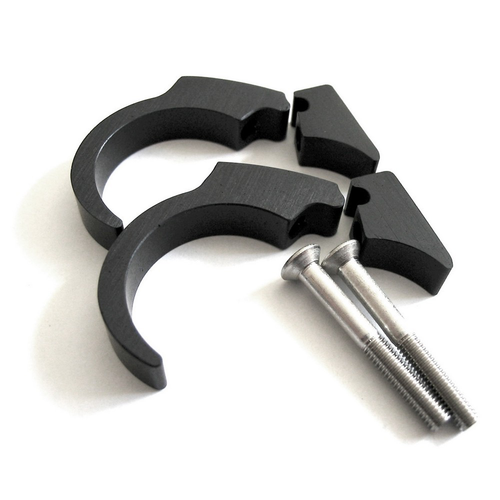 Motogadget Handlebar Clip Kit Black Anodised 22 mm