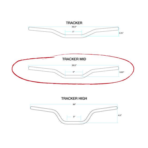 Biltwell 22mm Tracker Handlebar  - MID