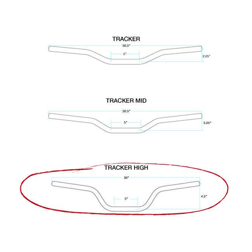 Biltwell 22mm Tracker Lenker - HIGH