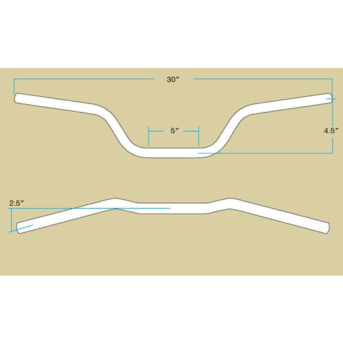Biltwell 1" Tracker-handlebar "high"
