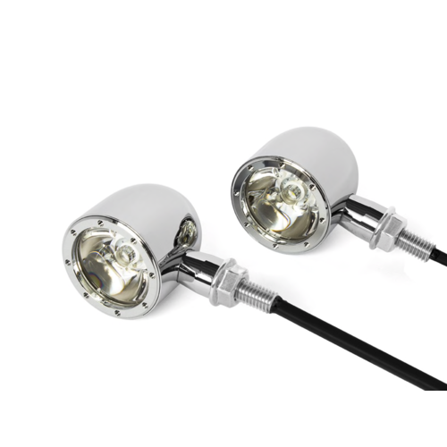Integrierte CREE LED Blinker / Rücklicht CNC - Chrom