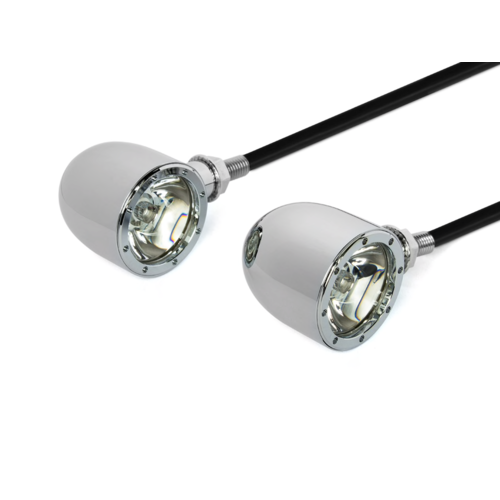 Integrated CREE LED Turn Signals / Tail Light CNC - Chrome