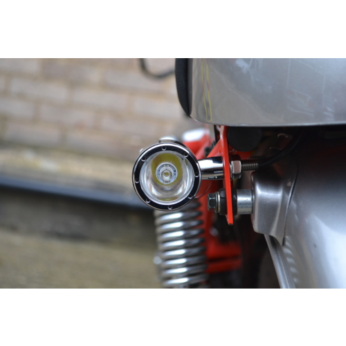 Integrated CREE LED Turn Signals / Tail Light CNC - Chrome
