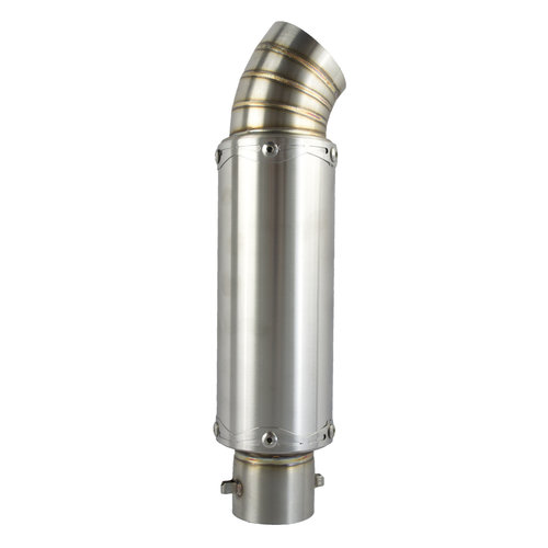 Silencieux d'échappement universel en acier inoxydable avec entrée type 1 51mm