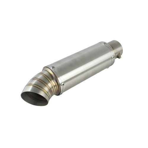 Silencieux d'échappement universel en acier inoxydable avec entrée type 1 51mm