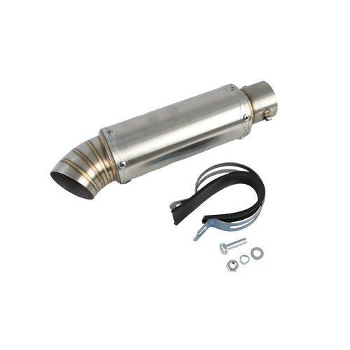 Silencieux d'échappement universel en acier inoxydable avec entrée type 1 51mm