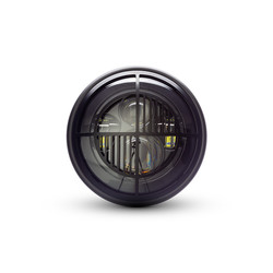 7  "Matte Black Multi Projektor LED Scheinwerfer +  Beemer Cover