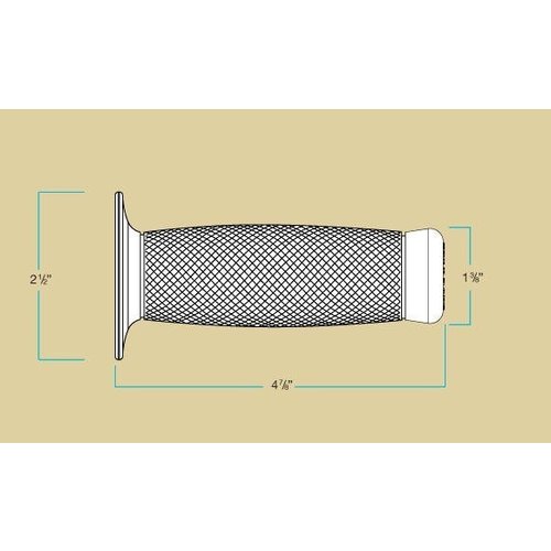 Biltwell Poignees Renegade grises 22mm TPV
