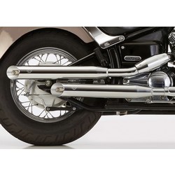 Slash Cut Uitlaatsysteem Chrome Yamaha XV 750 - 1000 - 1100 V EG-BE