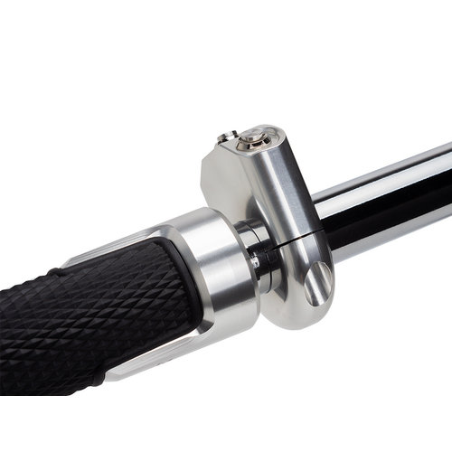 3 knop schakelaar aluminium / zwart