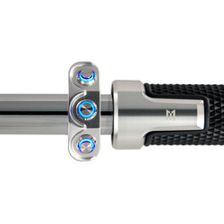 3 knop schakelaar aluminium / zwart