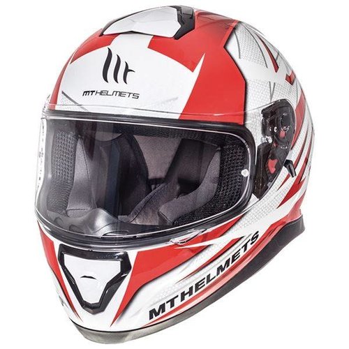 MT Helmets Thunder III SV Effect Wit/Rood