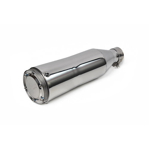Cone Style Short Muffler Chrome 42mm