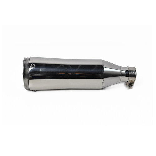 Cone Style Short Muffler Chrome 42mm