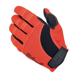 Gants de moto orange/noir/jaune