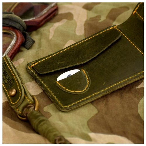 Trip Machine Brieftasche Armee Grun