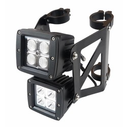 Double stacked Square Streetfighter LED headlight set