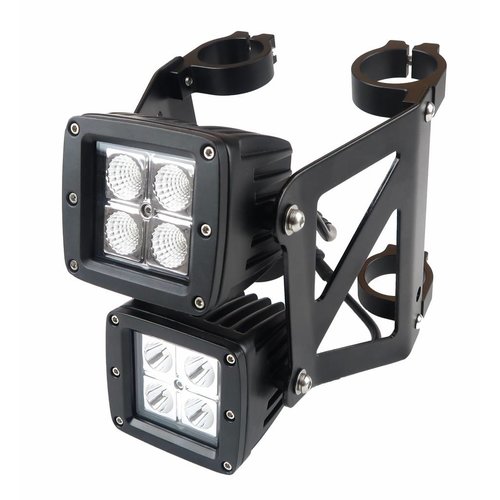 Double stacked Square Streetfighter LED headlight set