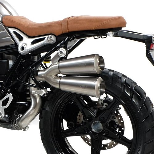 UNIT Garage DUBBEL HOGE UITLAAT NINET SCRAMBLER TITANIUM