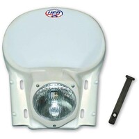 Phare avant vintage Enduro blanc