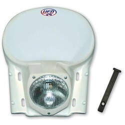 Phare avant vintage Enduro blanc