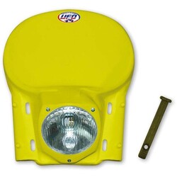 Headlight vintage enduro yellow